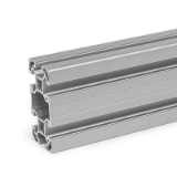 GN 10b Aluminum Profiles, b-Modular System, with Open Slots on All Sides, Profile Type Light / Heavy