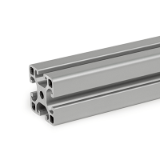 GN 10i Aluminum Profiles, i-Modular System, with Open Slots on All Sides, Profile Type Light / Heavy