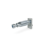 GN 23i Automatic Connectors, Steel, for Aluminum Profiles (i-Modular System), Right-Angled or End Face Connection