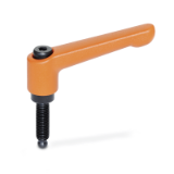GN 306 ZK - Adjustable hand levers, Type ZK, Spherical end