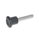 GN 124.2 - Stainless Steel-Locking pins with axial lock (Ball retainer)
