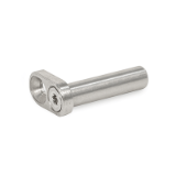 GN 2342 - Stainless Steel-Assembly pins, Type L, with washer, with mounting shackle, Identification no.1 without cross hole