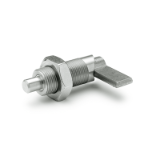 GN 612 NI - Stainless Steel-Cam action indexing plungers, Type A without plastic cover, without lock nut