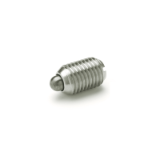 GN 615.1 - Spring plungers with bolt / with slot, Type BSN, Stainless Steel, high spring load