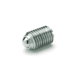 GN 615 - Spring plungers with ball, with slot, Type KN, Stainless Steel, standard spring load