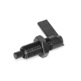 GN 721.1 - Cam action indexing plungers, Type RAK, Right-hand lock, with lock nut