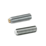 GN 913.5 MS - Stainless Steel-Grub screw, Type MS, with MS-pin