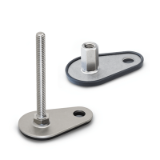 GN 43 - Stainless Steel-Levelling feet with fixing lug
