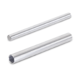 GN 480.1 - Stainless Steel Retaining Rods / Retaining Tubes for Mounting Clamps, Type LS, with scale (mm-graduation)