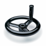 VR.FP+I-A - Three-spoke handwheels with side handle