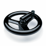 VR.FP+IR-A - Three-spoke handwheels with fold-away handle