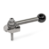 GN 918.7 Clamping Bolts, Stainless Steel, Downward Clamping, with Threaded Bolt