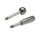 GN 310 - Stainless Steel-Gear lever handles, Type E, Cylindrical knob GN 519