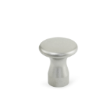 GN 75.5 - Waist shaped Stainless Steel-knobs, Type D, with female thread