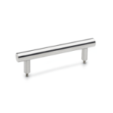 GN 666.7 - Stainless Steel-Tubular handles, Mounting from operators side, Type E with Stainless Steel cover cap