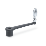 DIN 469 - Cranked handles, Type F, with fixed handle