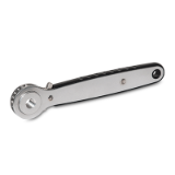 GN 318 - Stainless Steel-Ratchet spanners, Type A, Ratchet insert with blind hole