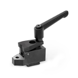 GN 9190.2 - Pull-down clamps with clamping thread and support, Type P, with prism clamping jaw