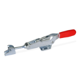 GN 850.1 - Stainless Steel-Toggle clamps for pulling action, Type TT, with draw axle, with catch, with T-head latch bolt