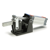 GN 861 - Toggle clamps pneumatic, heavy duty, Type EP, Solid clamping arm, Coding M, Magnetic piston