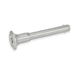 GN 113.9 - Stainless Steel-Ball lock pins, with Stainless Steel-Knob, plunger material no. AISI 303