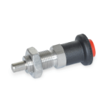 GN 414 - Stainless Steel-Indexing plungers, Type AK, with lock nut