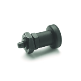 GN 607 - Indexing Plungers, Steel, without Rest Position, Type AK, with lock nut