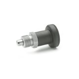 GN 607.1 - Indexing Plunger, Stainless Steel, with Rest Position, Type A, without lock nut