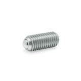 GN 615.3 KN - Spring plungers, Type KN Stainless Steel, standard spring load