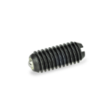 GN 615.8 - Stainless Steel-Spring plungers, Type KN, Stainless Steel, standard spring load