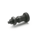 GN 617 - Indexing plungers without rest position, type GK, with lock nut, with threaded rod