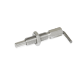 GN 7017 - Indexing plungers, Type BK, without rest position, with locknut