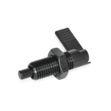 GN 721 - Cam action indexing plungers, Type RAK, Right-hand lock, with lock nut