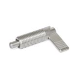 GN 721.6 - Stainless Steel-Cam action indexing plungers, Type LA, Left-hand lock
