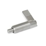 GN 721.6 - Stainless Steel-Cam action indexing plungers, Type RA, Right-hand lock