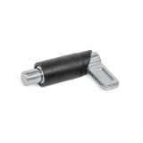 GN 722.1 - Spring Latches, Steel, for Welding, Type R Round, latch riveted, not removable