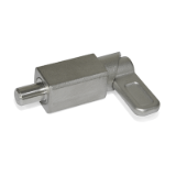 GN 722.1 - Spring Latches, Stainless Steel, for Welding, Type A Square, latch riveted, not removable