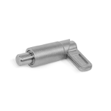 GN 722.1 - Spring Latches, Stainless Steel, for Welding, Type R Round, latch riveted, not removable