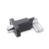 GN 722.2 - Spring latches with flange for surface mounting, Type B, Latch position parallel to fixing holes