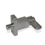 GN 722.2 A4 - Stainless steel-Spring latches with flange for surface mounting, Type A, Latch position right-angled to fixing holes