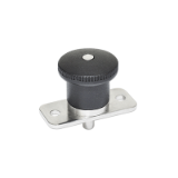 GN 822.9 - Stainless Steel-Mini indexing plungers, Type B, without rest position, with plastic knob