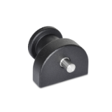 GN 412 - Indexing plungers with screw-on flange, Type B without rest position, Identification no. 2 Mounting from the rear