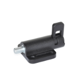 GN 416 L1 - Spring latches with flange for surface mounting, Type L1, Locking Rest position wia counterclockwise rotation