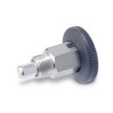 GN 822.1 C NI - Stainless Steel-Mini indexing plungers, Type C, with rest position