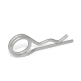 GN 1024 NI-D - Stainless Steel Spring cotter pins, Type D, with double winding