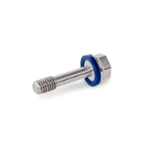 GN 1582 - Stainless Steel Screws, Hygienic Design, Low-Profile Head, with Recessed Stud for Loss Protection