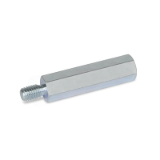 GN 6220 - Stainless Steel-Spacers, Type B, female thread and threaded stud