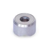 GN 6311.1 - Stainless Steel-Thrust pads, Type P, Thrust pad surface with prism, without plastic cap