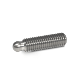 GN 632.5 - Stainless Steel-Grub screws with ball pin for thrust pads GN 631 / GN 631.5