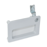 GN 115.10 - Latches with gripping tray, not lockable, Operation with key, Type DK, with triangular spindle (DK7)